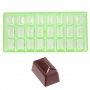 Bonbonvorm Rechthoek met relief Chocolate World 21x
